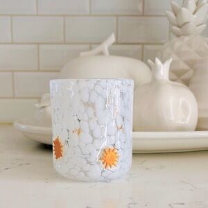 NEW Anthropologie The Confetti Icon Juice Glass, Sun